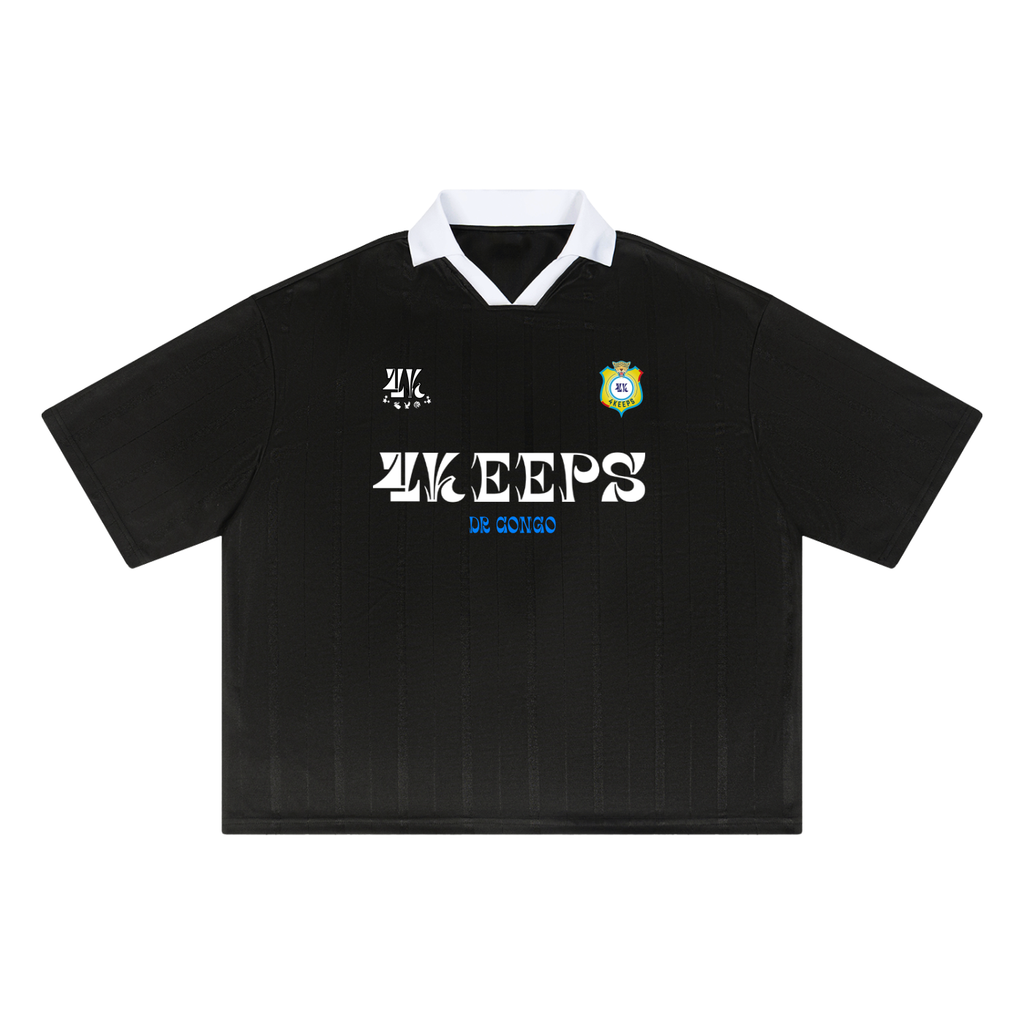 DR CONGO- Boxy Jersey (BLACK)