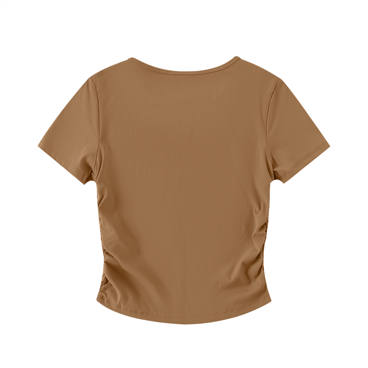 4K Ruched Bodycon Crop Top