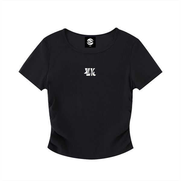 4K Ruched Bodycon Crop Top