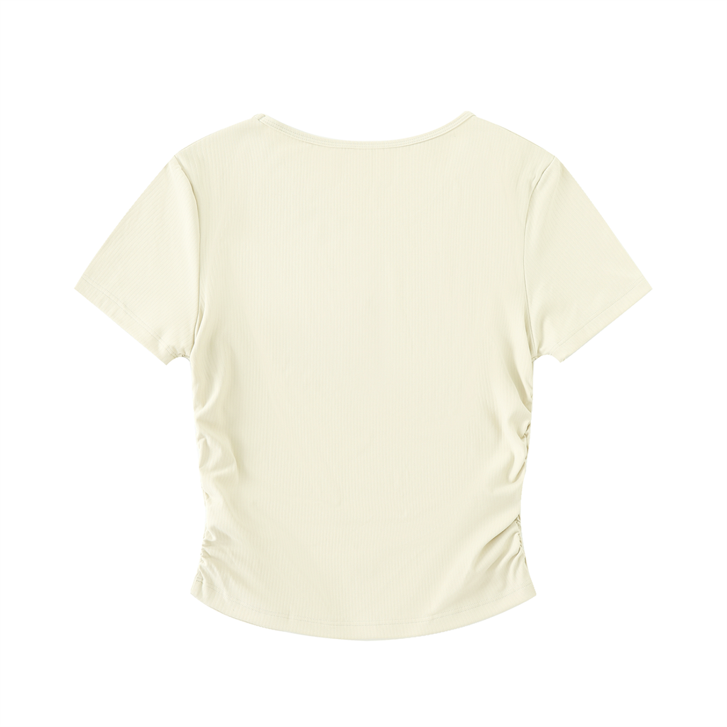 4K Ruched Bodycon Crop Top