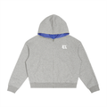 4K Plaid Boxy Zip Hoodie