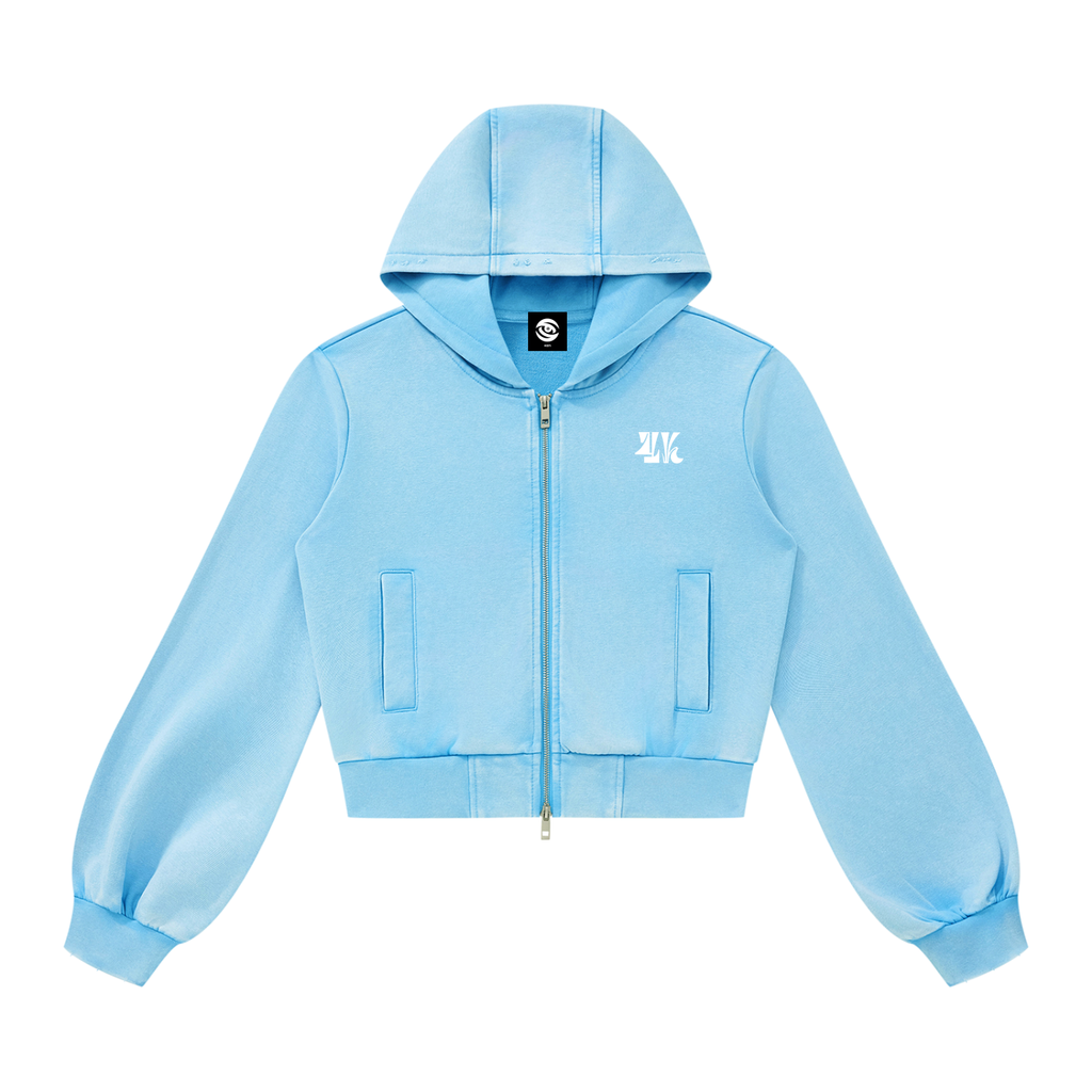 4K Women’s Vintage Wash Full Zip Hoodie
