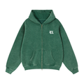 4K Zip-Through Boxy Fleece Hoodie