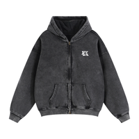 4K Zip-Through Boxy Fleece Hoodie