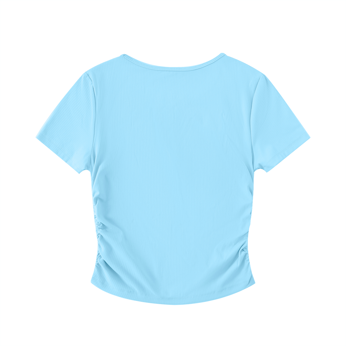 4K Ruched Bodycon Crop Top