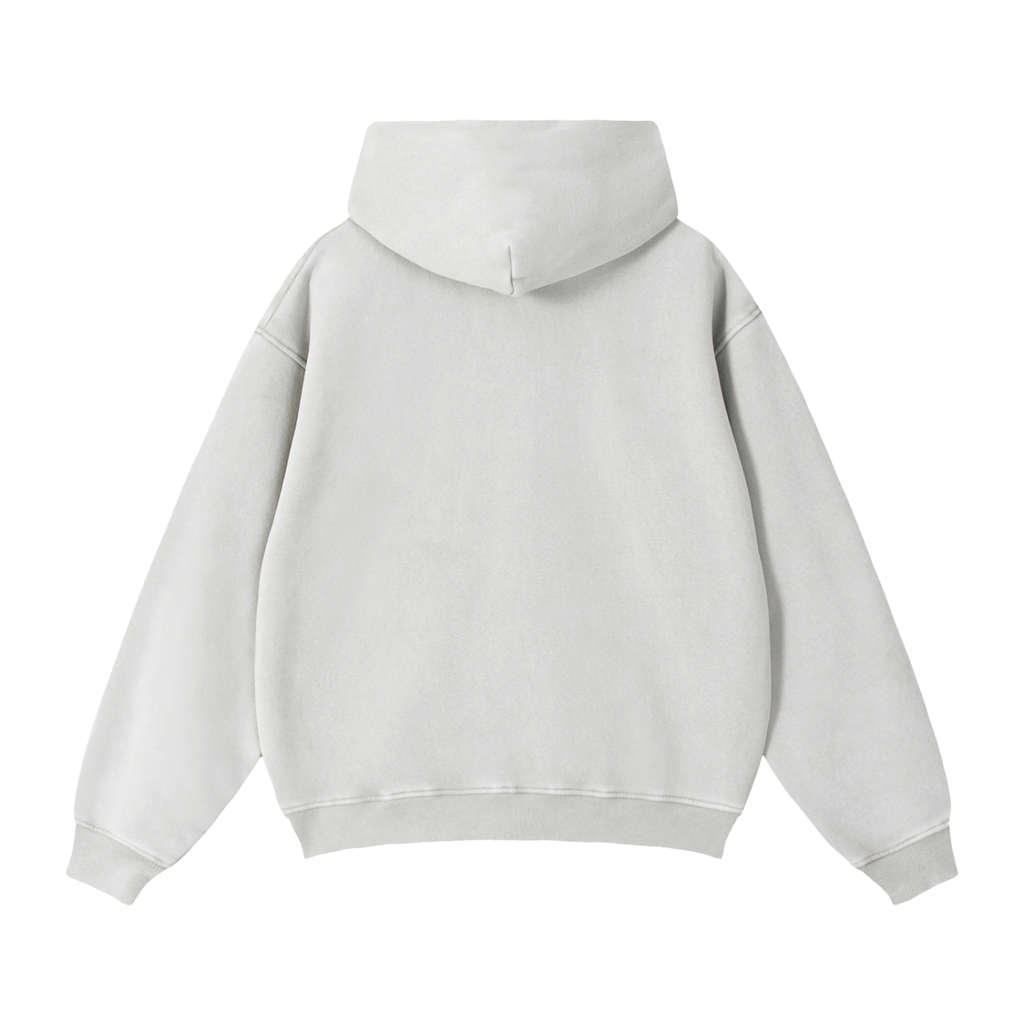 4K Zip-Through Boxy Fleece Hoodie