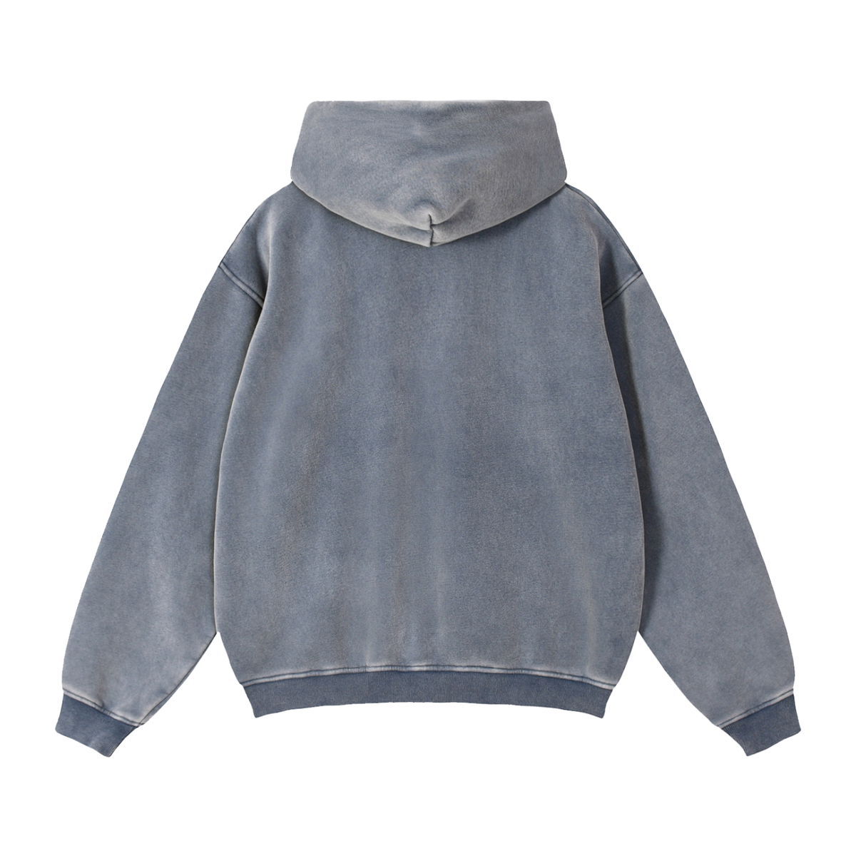 4K Zip-Through Boxy Fleece Hoodie